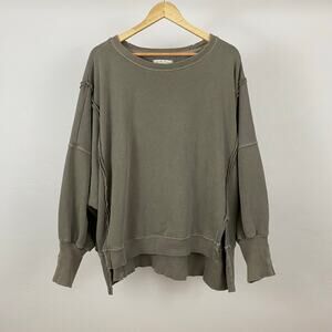 We The Free - Free People Camden Sweatshirt - Dolphin - Size Medium